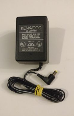 NEW Kenwood SPA-3065 15V DC 650mA Class 2 Transformer Power Supply AC Adapter